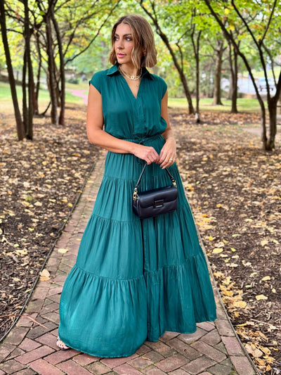 Alison Dress (Hunter Green) - premiumvoguevanity