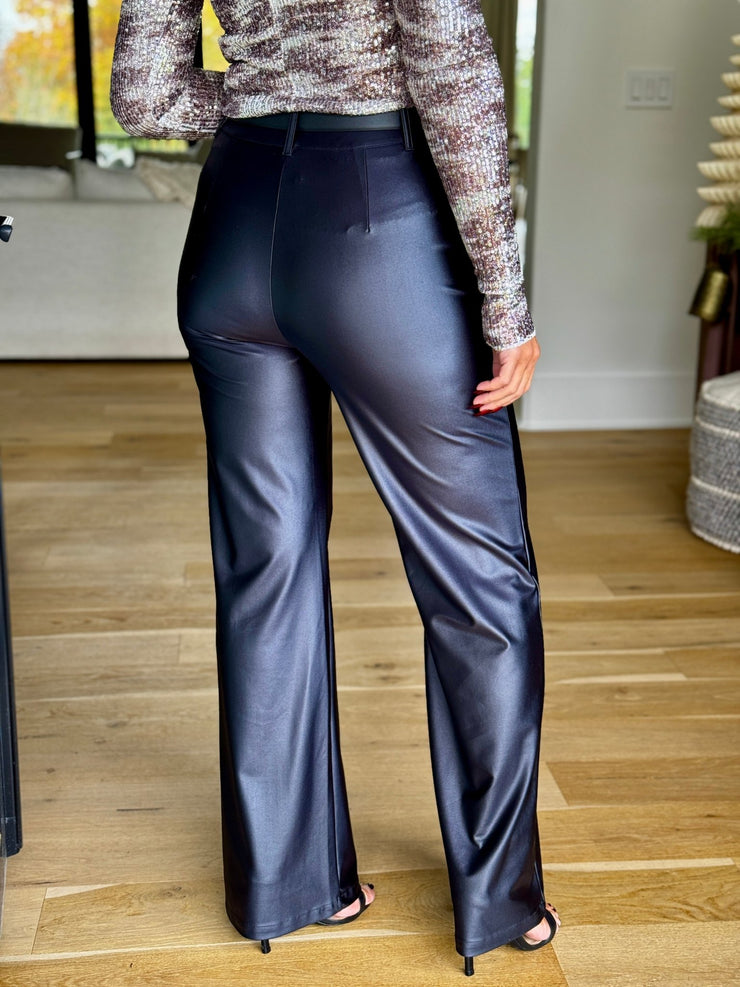 Commando Matte Metallic Wide Leg Trouser - premiumvoguevanity