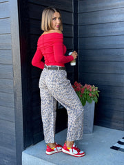 Good Luck Printed Barrel Jeans by Free People - premiumvoguevanity