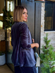 Hailey Blazer (Dark Charcoal) - premiumvoguevanity