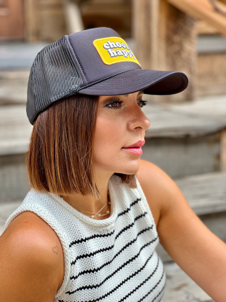 Choose Happy Trucker Hat