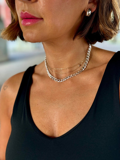 Leila Cuban Link Choker - premiumvoguevanity