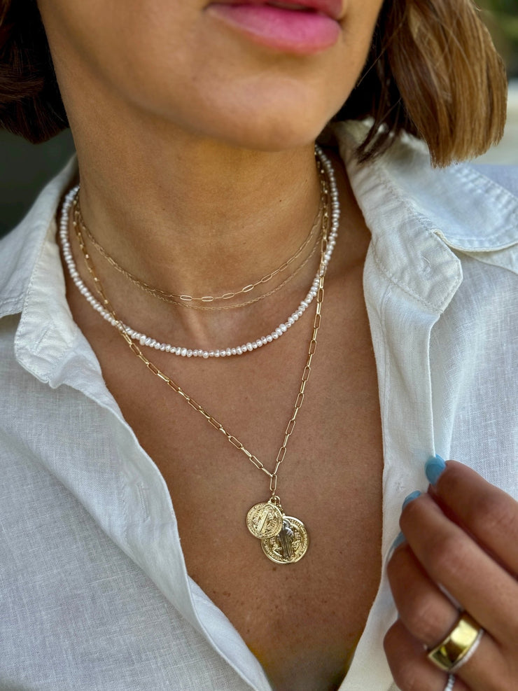 St. Benedict Coin Necklace - premiumvoguevanity