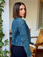 Fast Lane Denim Moto Jacket by Free People - premiumvoguevanity