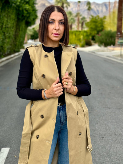 Kylie Sleeveless Trench - premiumvoguevanity