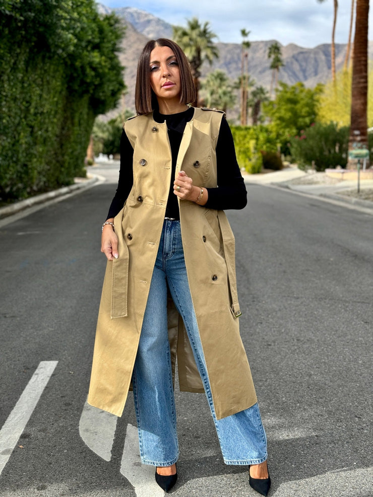 Kylie Sleeveless Trench - premiumvoguevanity