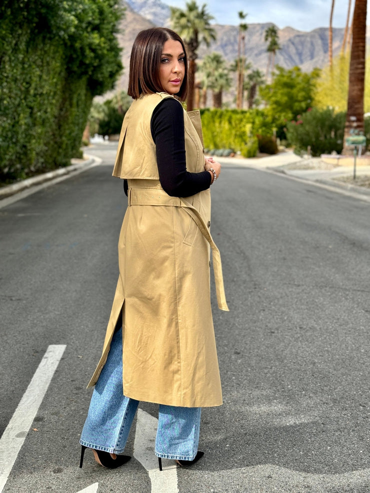 Kylie Sleeveless Trench - premiumvoguevanity