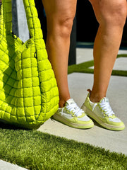 Quilted Carryall Bag (Lime) - premiumvoguevanity